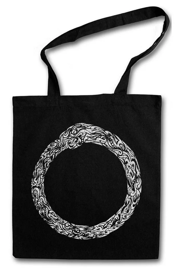 Urban Backwoods Beuteltasche Norse Midgard Snake I Stofftasche Schlange Vikings Walhalla Raben Odin (1-tlg), Thor Mjölnir Loki Midgard