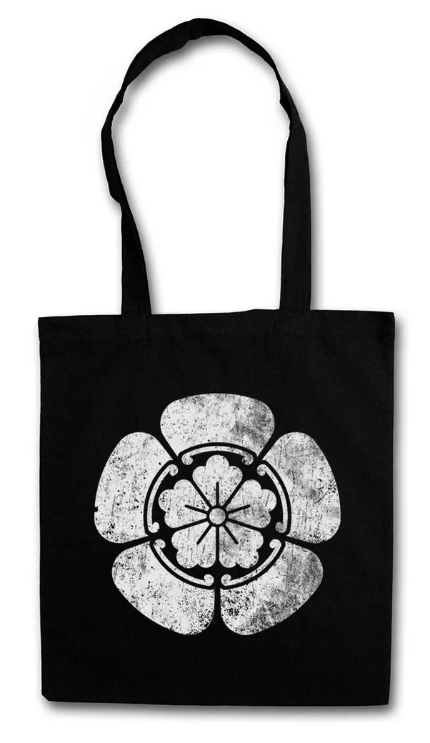 Urban Backwoods Beuteltasche Oda Clan Mon Logo Stofftasche Shogun Samurai Ninja Shogunat Japan Oda (1-tlg), Nobunaga Edo Symbol