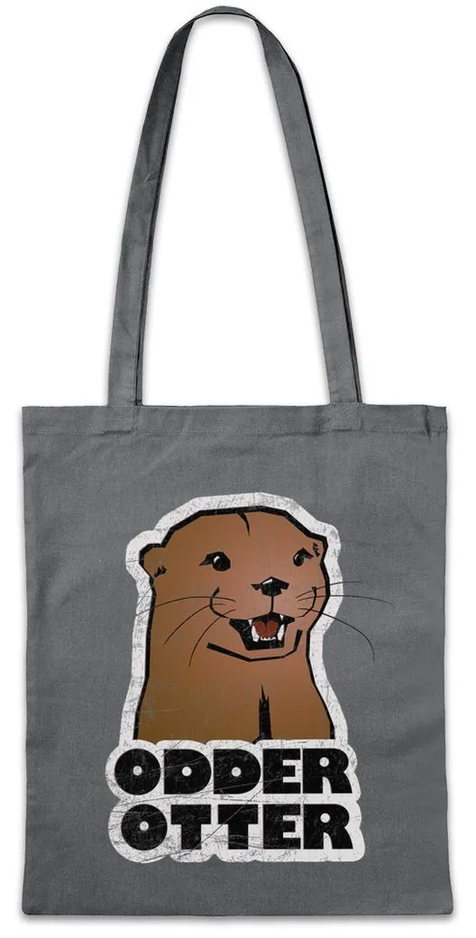 Urban Backwoods Beuteltasche Odder Otter Stofftasche Wildlife Animal Protection Fisch Fischen (1-tlg), Angeln Angel Space Angler