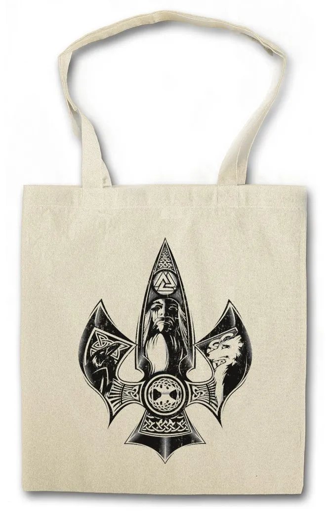Urban Backwoods Beuteltasche Odhin III Stofftasche Auge Walhalla Odhin Wotan Thor Vikings Loki (1-tlg), Midgard Asen Wikinger Yggdrasil