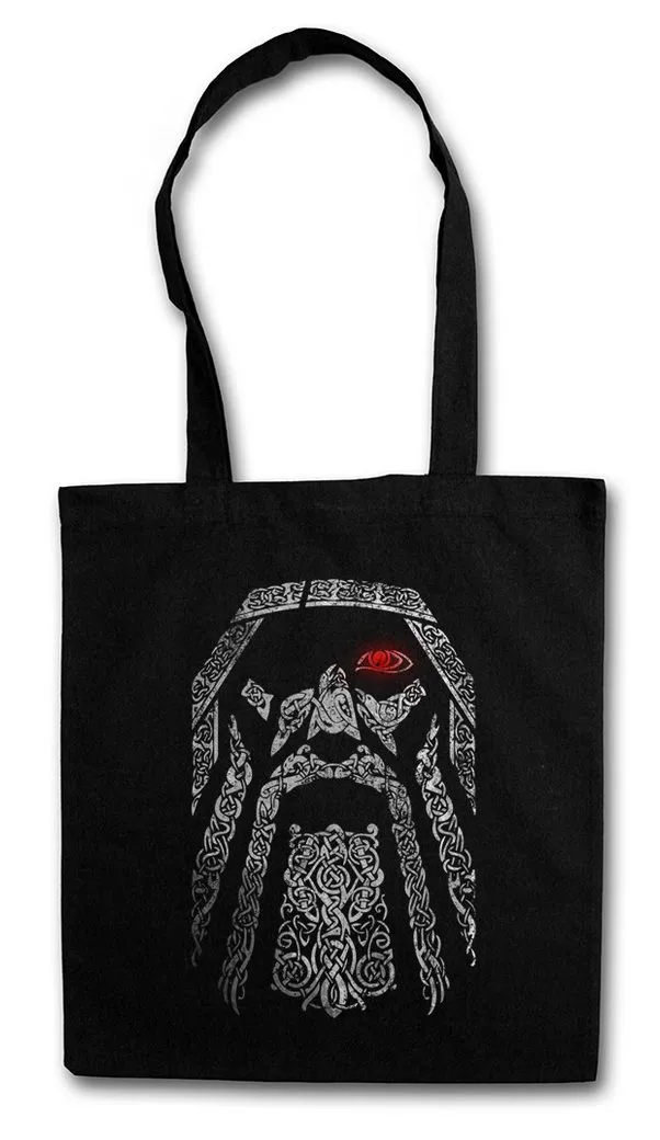 Urban Backwoods Beuteltasche Odhin IV Stofftasche Wölfe Odin Wolves Paganism Newpaganism Thor (1-tlg), Wikinger Loki Vikings