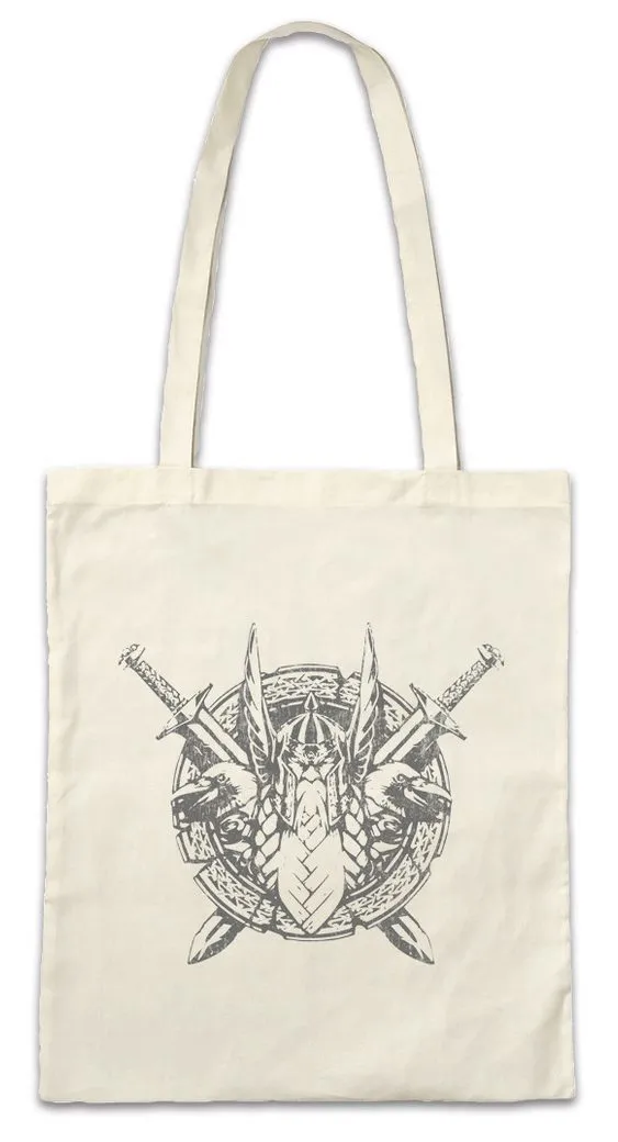 Urban Backwoods Beuteltasche Odhin Ravens I Stofftasche Hugin Vikings Munin Raben Wikinger Ravens (1-tlg), Walhalla Odhin Thor Wotan