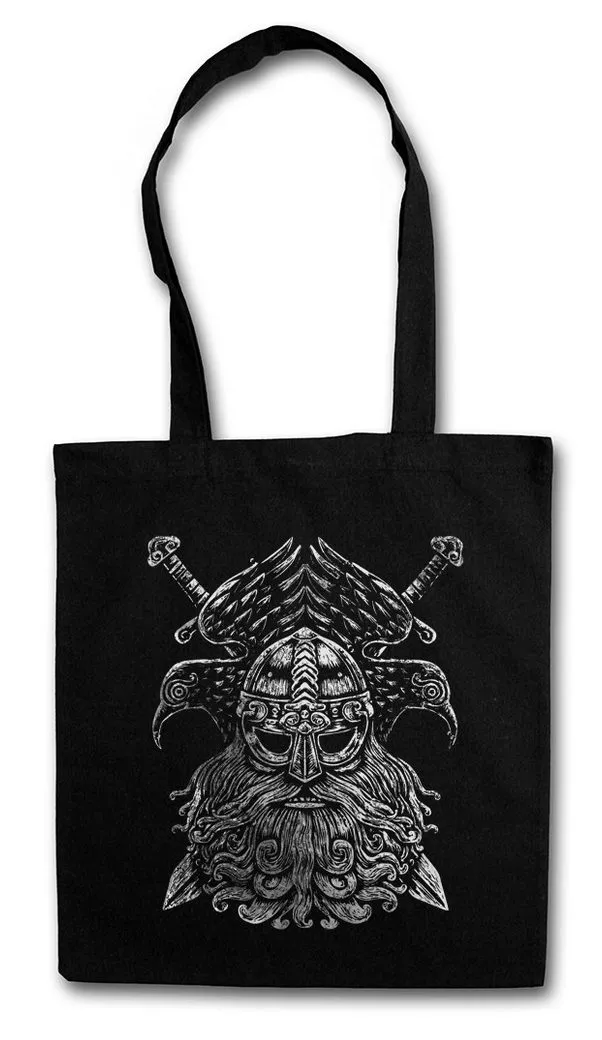 Urban Backwoods Beuteltasche Odhin VI Stofftasche Odhins Wölfe Geri Freki Wolves Paganism (1-tlg), Newpaganism Heidentum Odin Thor