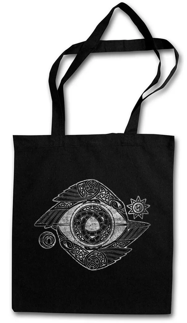 Urban Backwoods Beuteltasche Odin Eye Stofftasche Odhin Auge Walhalla Raben Hugin Vikings Munin (1-tlg), Ravens Tyr Thor Mjölnir