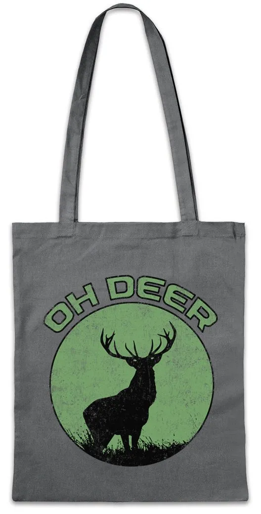 Urban Backwoods Beuteltasche Oh Deer Stofftasche Dear Hirsch Reh Jagd Jäger Bär Geweih Deer Bear (1-tlg), Fun Hunt Antlers Hunter