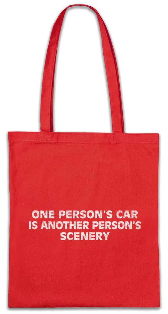 Urban Backwoods Beuteltasche One Person's Car Stofftasche Race Racing Car Auto Driver Racer Biker (1-tlg), Petrol Head Fun Engine