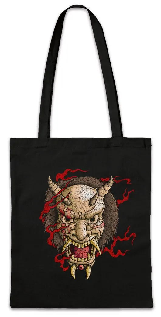 Urban Backwoods Beuteltasche Oni Mask I Stofftascheurai Warrior Way Banzai Japan Ninja Hannya (1-tlg), Shogun Maske Japanisch Japanese