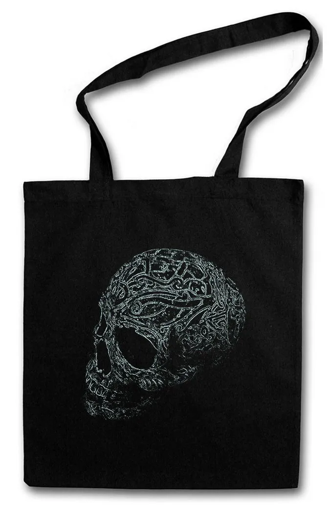 Urban Backwoods Beuteltasche Ornament Skull I Stofftasche Schädel Dead Death Totenschädel Totenkopf (1-tlg), Tattoo Art Rockabilly Skeleton