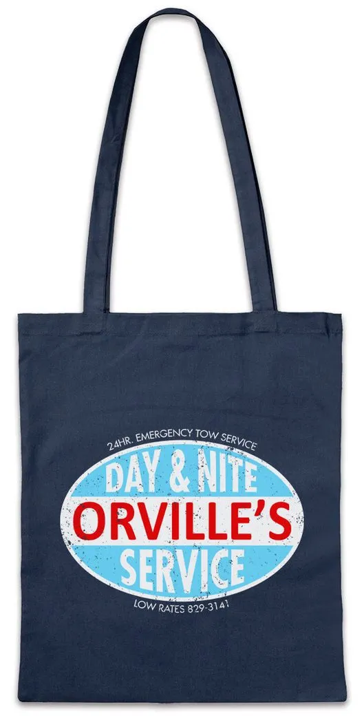 Urban Backwoods Beuteltasche Orville's Stofftasche Every Which Way But Loose Symbol Sign Company (1-tlg), Der Mann Firmenlogo Logo