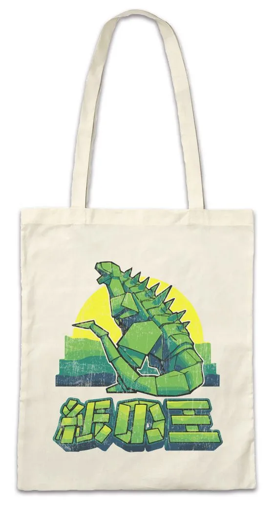 Urban Backwoods Beuteltasche Papercraft Monster Stofftasche Godzilla Origami Gojira Kanji Japan (1-tlg), Tokyo Monster Nippon Geek