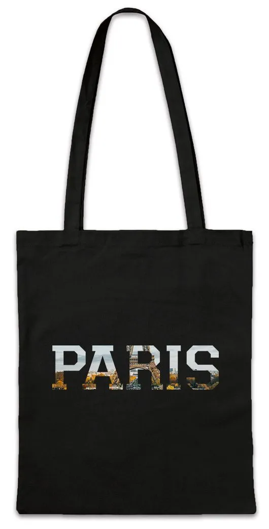 Urban Backwoods Beuteltasche Paris Stofftasche Skyline Stadt City Ville Frankreich France Francia (1-tlg), Eifel Eifelturm Eifel Tower