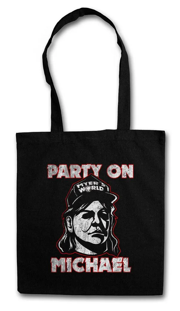 Urban Backwoods Beuteltasche Party On Michael Stofftasche Halloween Horror H20 Myers Waynes Wayne's (1-tlg), Gore World Slasher