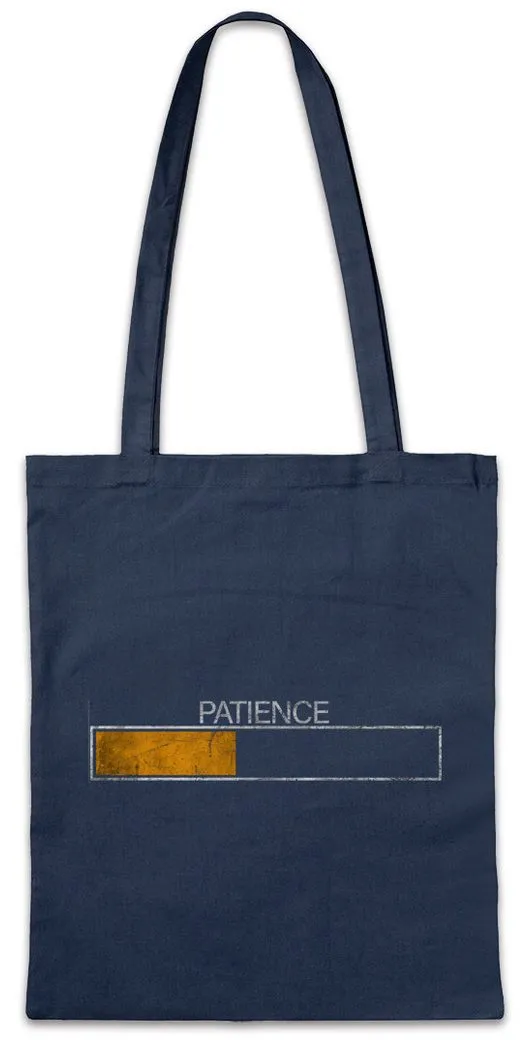 Urban Backwoods Beuteltasche Patience Stofftasche Please Wait Ladebalken Loading Bar Lehrer Teacher (1-tlg), Professor Schüler Pupil Student