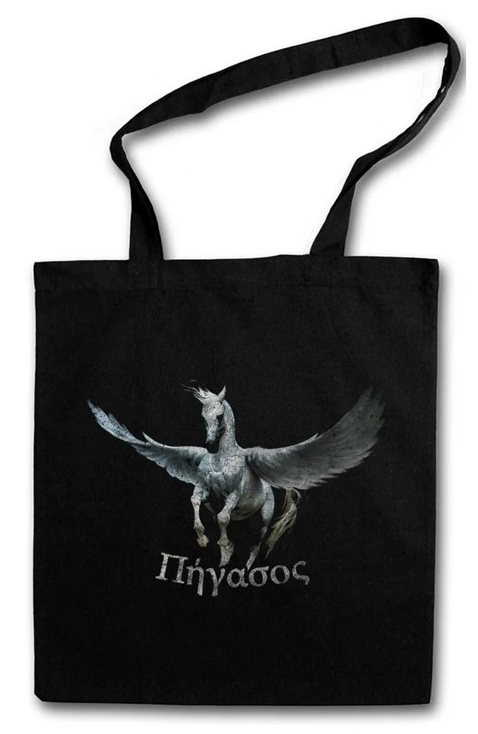 Urban Backwoods Beuteltasche Pegasus I Stofftasche Flying Pegasi Pferd Horse Greek Theseus Antike (1-tlg), Zeus Götter Mythology