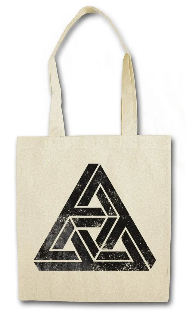 Urban Backwoods Beuteltasche Penrose Logo Sign IV Stofftasche Big Geek Triangle Bang Freak TBBT (1-tlg), Theory Parkett Treppe Nerd