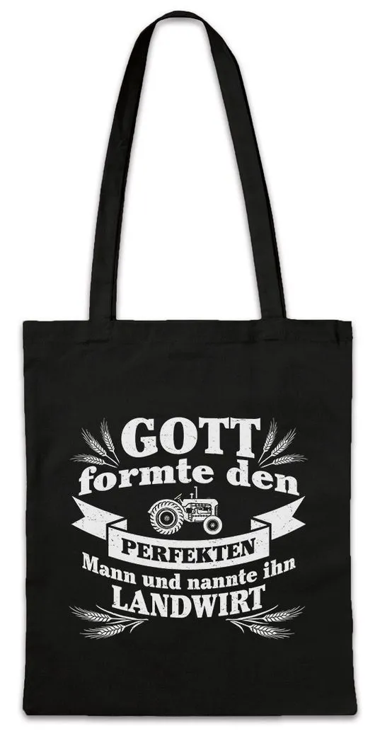 Urban Backwoods Beuteltasche Perfekter Mann Landwirt Stofftasche Bauer Bauernhof Land Traktor Acker (1-tlg), Farmer Beruf Fun
