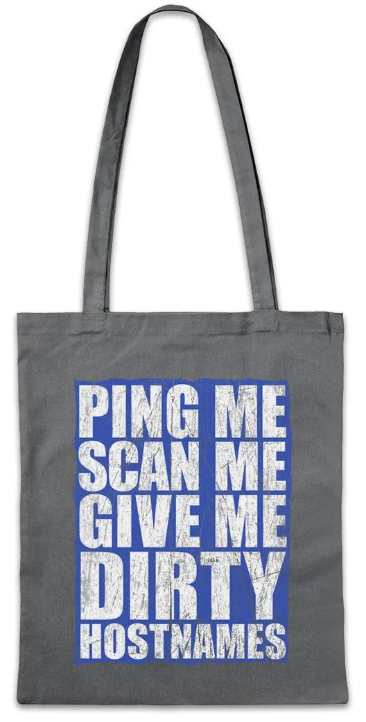 Urban Backwoods Beuteltasche Ping Me Scan Me Stofftasche Internet Programmierer PC IT Informatiker (1-tlg), Computer Science Admin Sysadmin