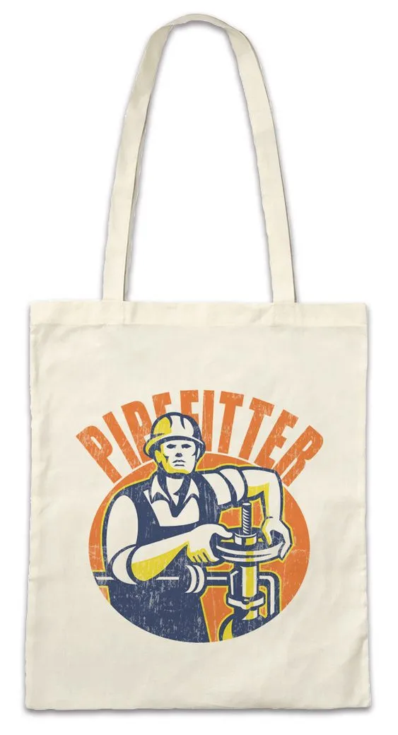 Urban Backwoods Beuteltasche Pipefitter Stofftasche Klempner Plumber Gas Wasser Installateur (1-tlg), Wärmetechniker Metal Roofer Handwerk
