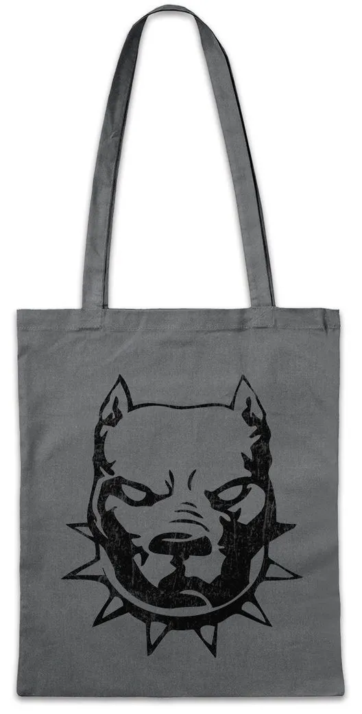 Urban Backwoods Beuteltasche Pit Dog Bull Stofftasche Kette Bissiger Hund Rottweiler Bullterier Dog (1-tlg), Bulldog Staffordshire Terrier Kampfhund