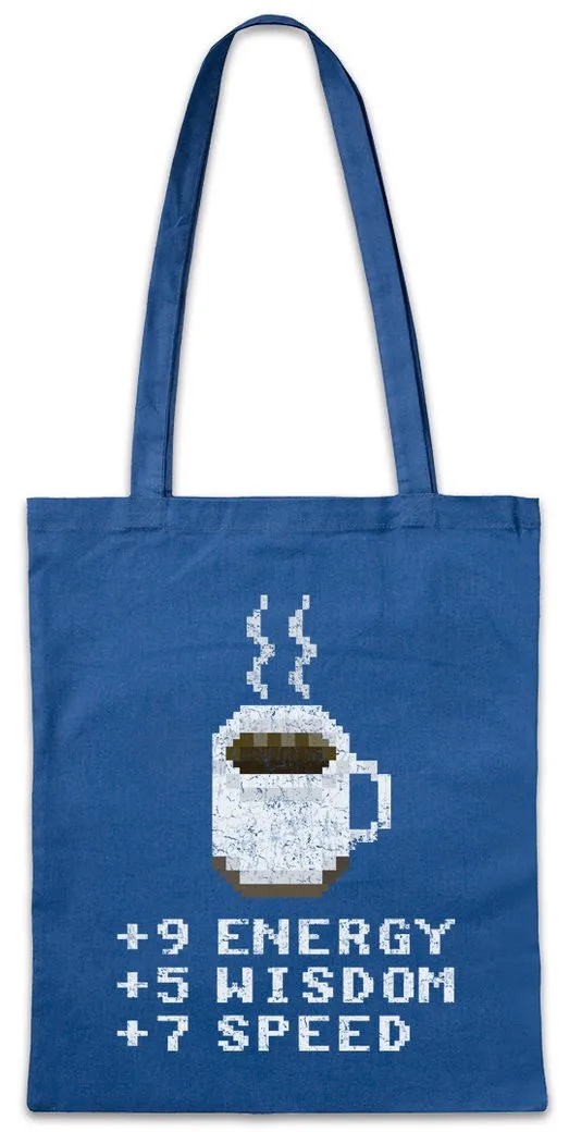 Urban Backwoods Beuteltasche Pixel Coffee Stofftasche Planescape Dungeons Pen Paper Dragons (1-tlg), Role-Playing Game Gamer Nerd