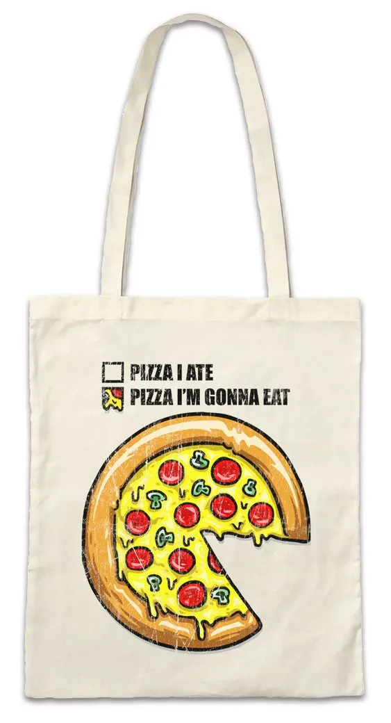 Urban Backwoods Beuteltasche Pizza Diagram Stofftasche Pizza Maker Bäcker Hawaii Pizzeria Kult Love (1-tlg), Cult Tratorria Viral Symbol