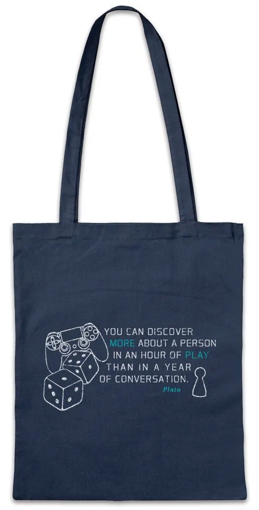 Urban Backwoods Beuteltasche Plato Discover Stofftasche Zitat Quote Platon Philosopher Philosoph (1-tlg), Ancient Greece Aristoteles Griechenland