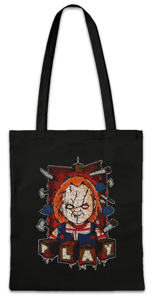 Urban Backwoods Beuteltasche Play Doll Stofftasche Halloween Blood Bloody Chucky Child's Blut (1-tlg), Horror Mörderpuppe Splatter Gore