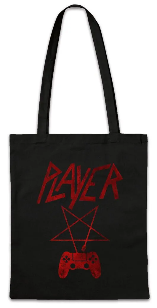 Urban Backwoods Beuteltasche Player P Stofftasche Pentagramm Logo Pentacle Slayer Gamer Gaming (1-tlg), Controller Trash Metal Band