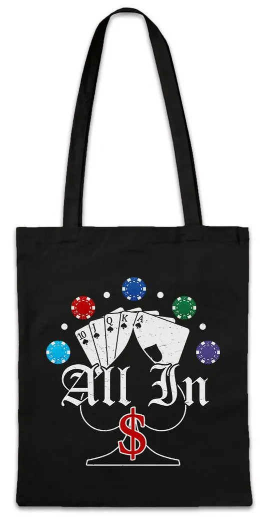 Urban Backwoods Beuteltasche Poker Spades All In Stofftasche Card Karten Spielkatren Gambling (1-tlg), Rockabilly Ace Of Spades