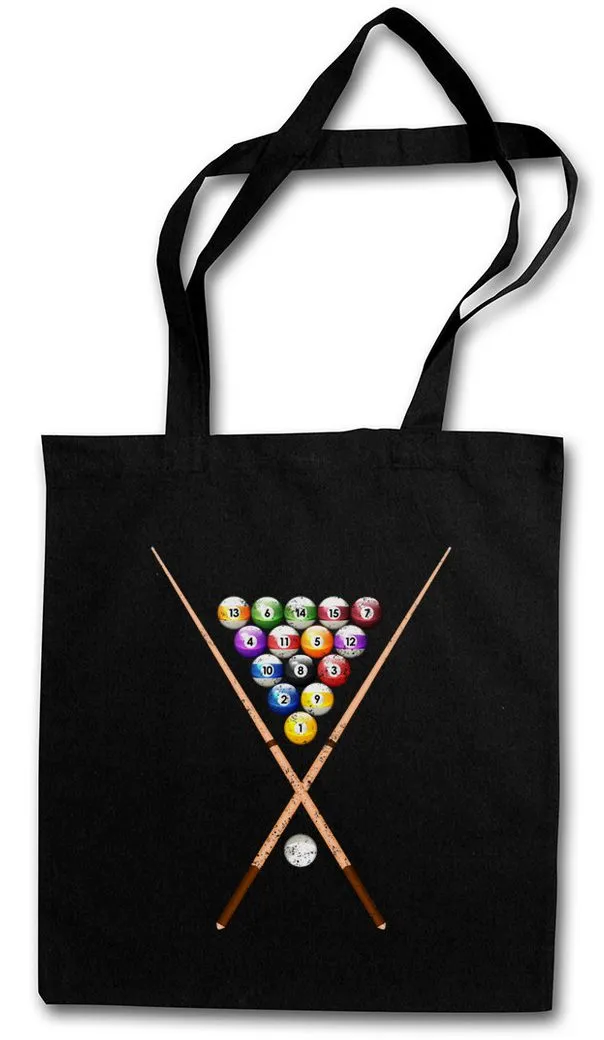 Urban Backwoods Beuteltasche Pool Billard II Stofftasche Eightball 8 Ball Kugeln Ball Gamble Player (1-tlg), Acht Rockabilly Tattoo 50s