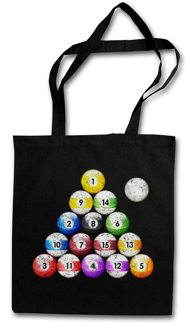 Urban Backwoods Beuteltasche Pool Billard Vintage Stofftasche Sport Eightball 8 Ball Kugeln Gamble (1-tlg), Player Acht Shirt Cue