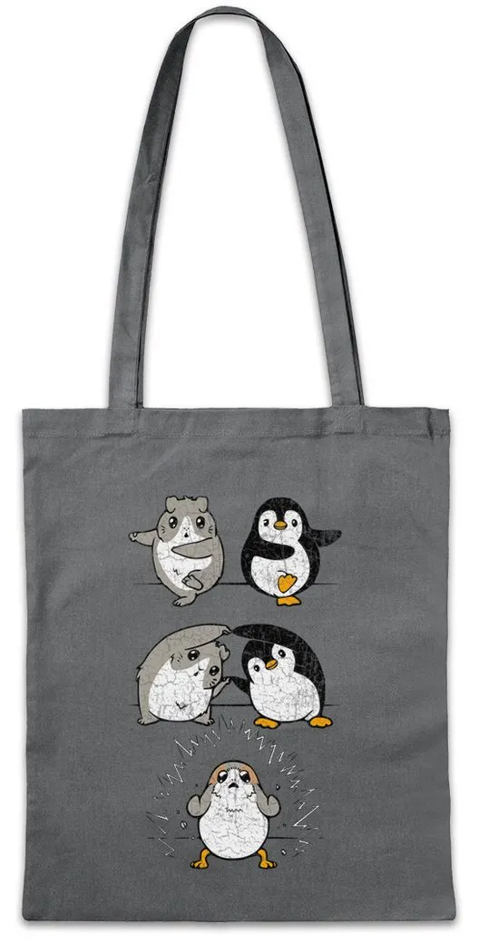 Urban Backwoods Beuteltasche Porg Fusion Stofftasche Penguin Pinguin Hamster Fun Geek Nerd Gift (1-tlg), Wars Cute Spaß Geschenk