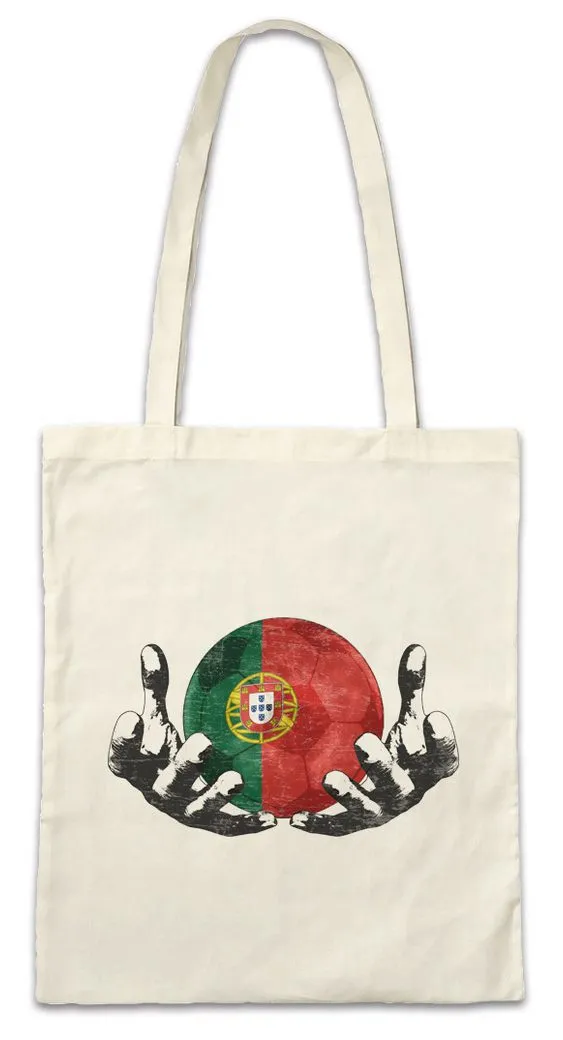 Urban Backwoods Beuteltasche Portugal Football Magic Ball Stofftasche Portugiesisch Portugiesische (1-tlg), Portuguese Fußball Fahne Fussball
