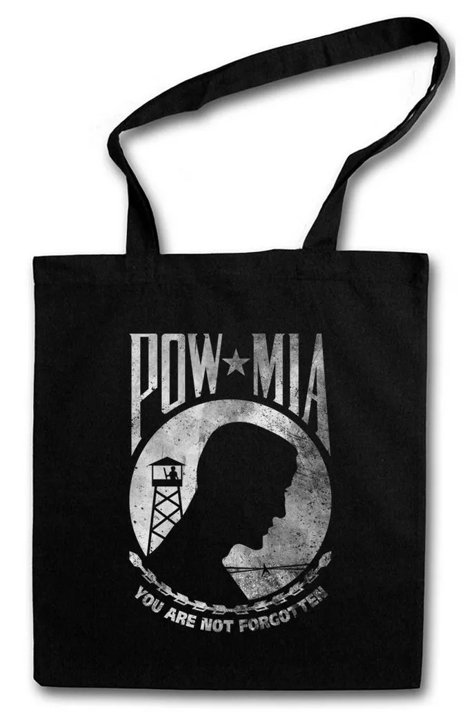 Urban Backwoods Beuteltasche Pow Mia Vintage Logo Stofftasche Prisoner Of Usa War Army Navy Marines (1-tlg), Special Forces US