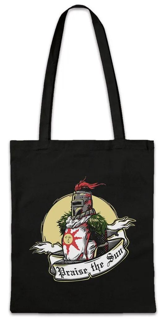 Urban Backwoods Beuteltasche Praise The Sun Dark Firelink Soul Stofftasche Shrine Dark Gamer Nerd (1-tlg), Souls Game Freak Gamer