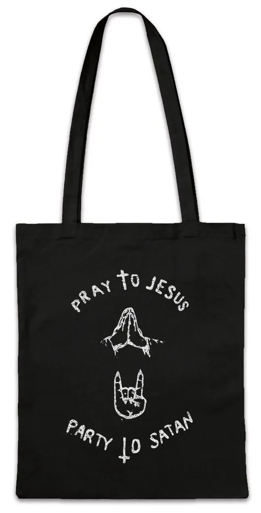 Urban Backwoods Beuteltasche Pray To Jesus Party To Satan Stofftasche Frank Fiona White Trash Carl (1-tlg), Drama Gallagher Shameless Alibi