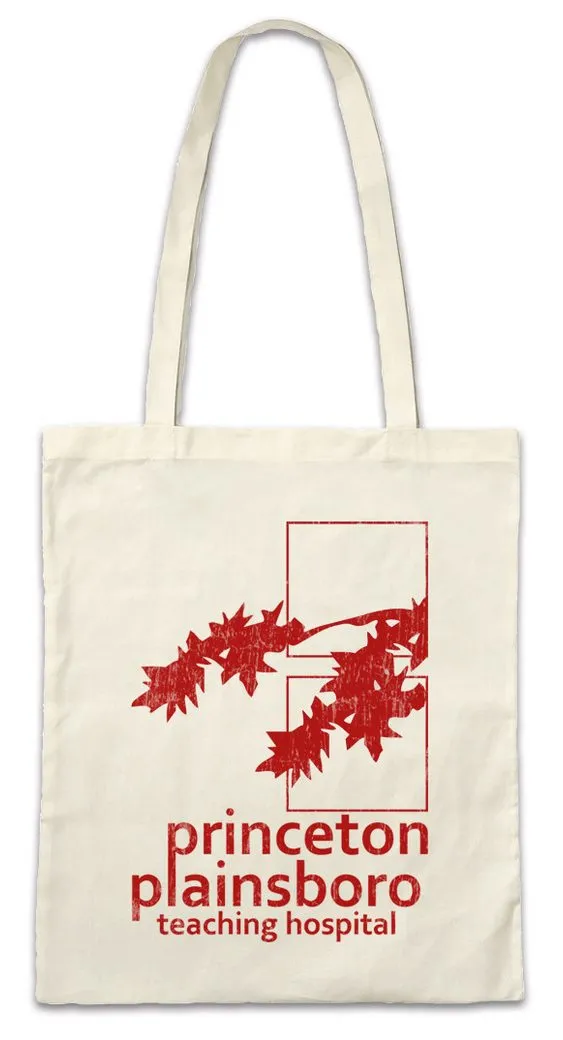 Urban Backwoods Beuteltasche Princeton Plainsboro Stofftasche Dr. Doktor Logo Symbol Zeichen House (1-tlg), Arrow Krankenhaus Hospital Firma