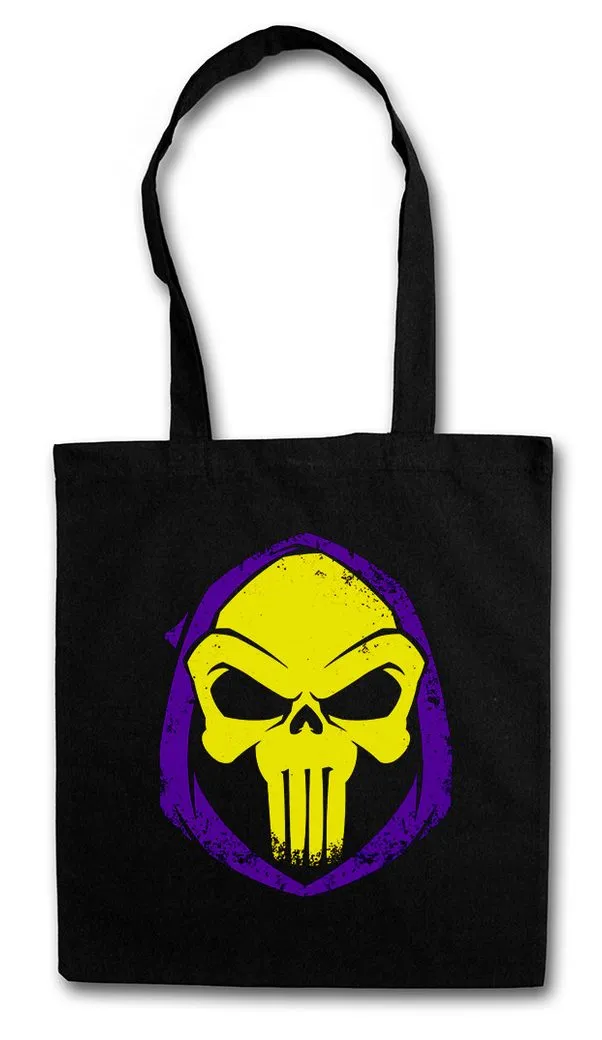 Urban Backwoods Beuteltasche Punish Eternis Skull Stofftasche Vigilante Masters Logo Schädel Logo (1-tlg), Punisher Universe Comic 80s