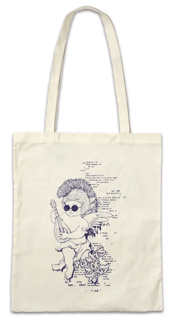 Urban Backwoods Beuteltasche Punks Not Dead Angel Stofftasche UK Experimental Rock Punker New Wave (1-tlg), Engel Avant-Garde Funk Noise