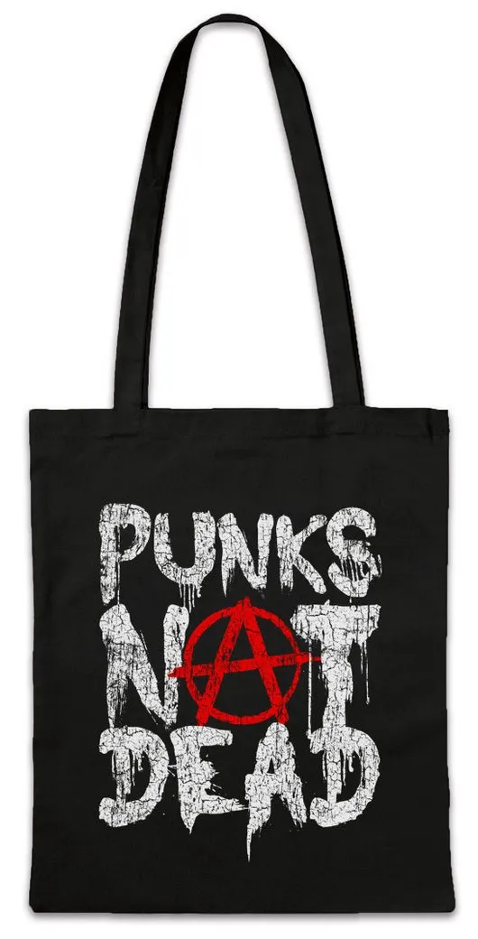 Urban Backwoods Beuteltasche Punks Not Dead II Stofftasche Music DJ MC Punk New Wave UK Rock (1-tlg), Avant-Garde Band Noise England
