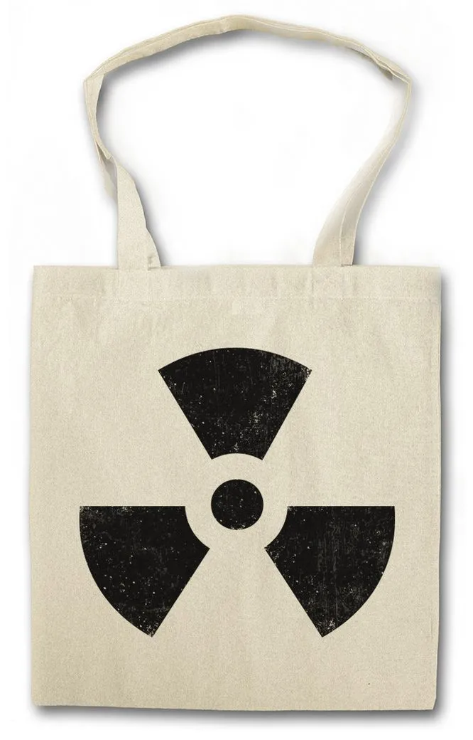Urban Backwoods Beuteltasche Radioactive Vintage Symbol Stofftasche Biohazard Big Radiation (1-tlg), Cyberhazard Bang Strahlung Logo