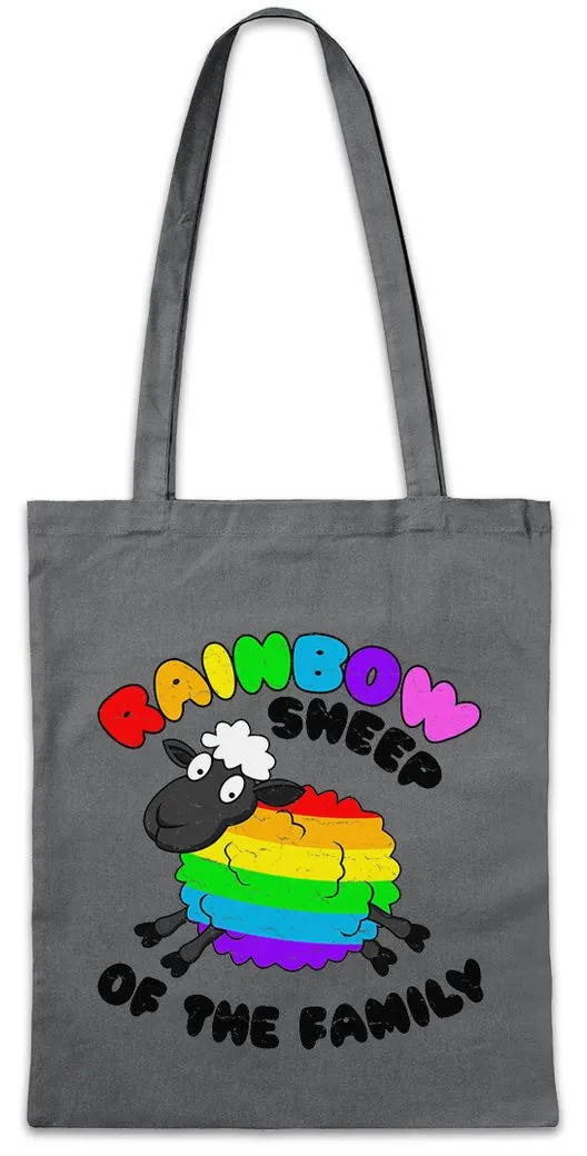 Urban Backwoods Beuteltasche Rainbow Sheep Of The Family Stofftasche Gay Lesbian LGBT Trans LGBTQ (1-tlg), GLBT Pride Love