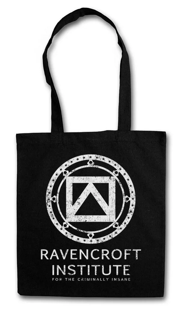 Urban Backwoods Beuteltasche Ravencroft Institute Logo Stofftasche Symbol Company Spider Osbourne (1-tlg), Amazing Elektro Man Cartoon