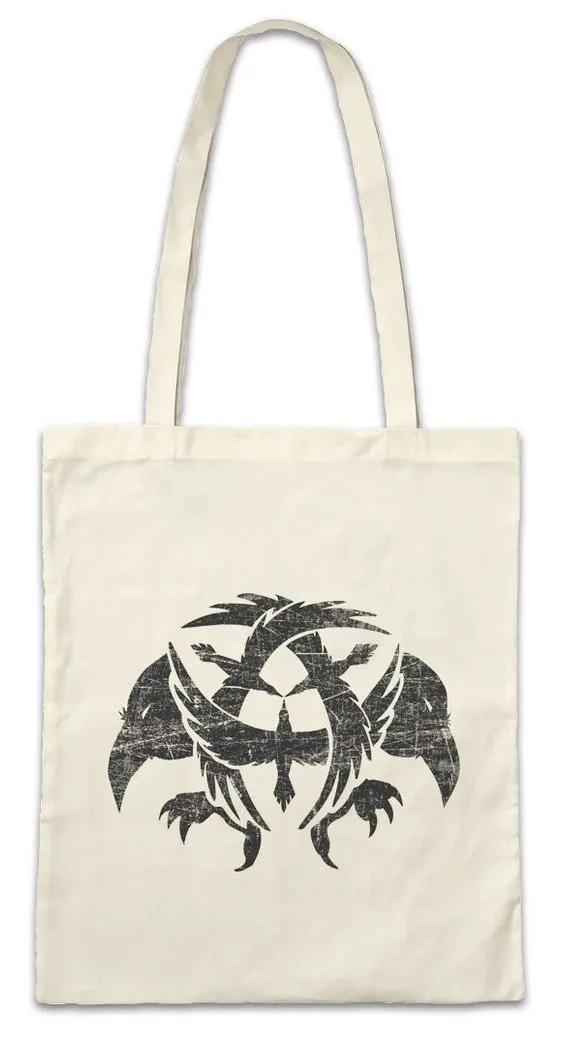 Urban Backwoods Beuteltasche Ravens Stofftasche Raben Hugin Munin Asgard Ragnar Wikinger Runen Thor (1-tlg), Odhin Freya Vikings
