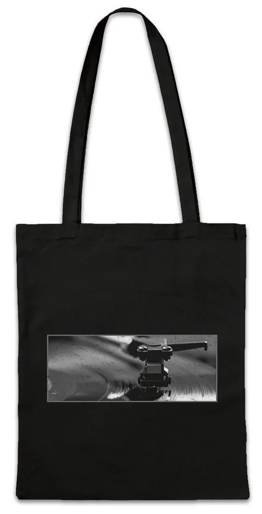 Urban Backwoods Beuteltasche Record Player Plattennadel Stofftasche PlatteSchallplatte DJ (1-tlg), Disco Djane Club Techno