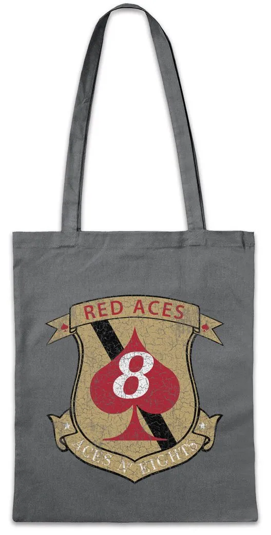 Urban Backwoods Beuteltasche Red Aces Squadron Patch Stofftasche Lieutenant Galactica Space Ship (1-tlg), Star Battlestar Raumschiff Battle