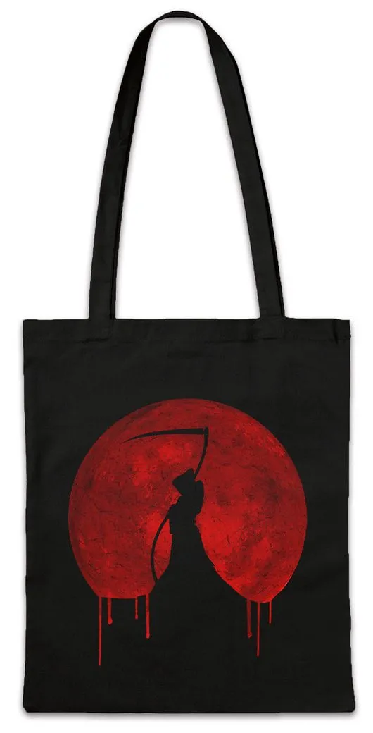 Urban Backwoods Beuteltasche Red Moon Ripper Stofftasche Goth Reaper Skelett Sichel Metal Tod (1-tlg), Gothic Death Horror Batcave