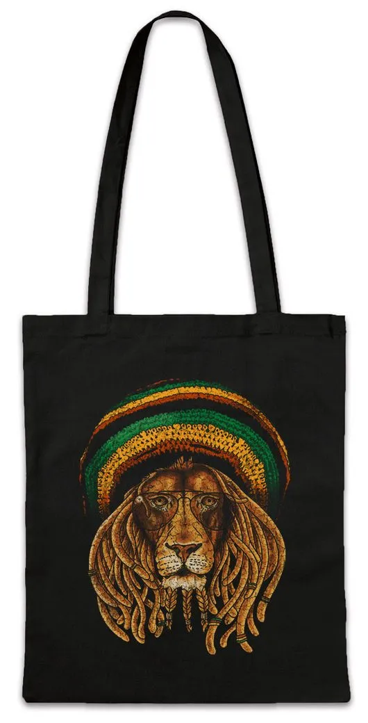 Urban Backwoods Beuteltasche Reggae Lion III StofftascheMusic Jah Babylon Musik Rastafari (1-tlg), Bob Reggae Zion Marley