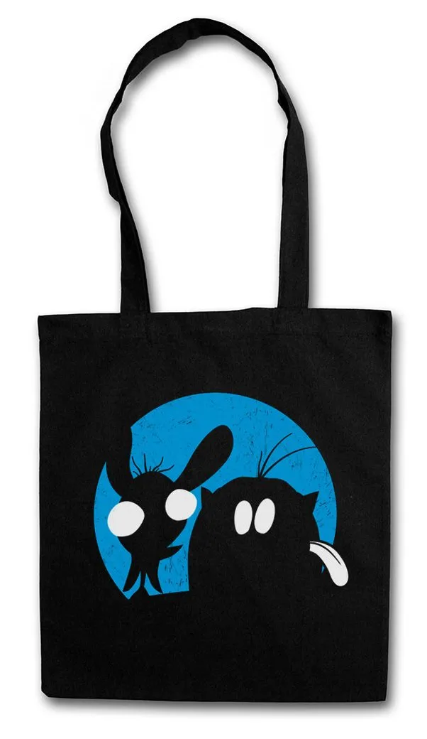 Urban Backwoods Beuteltasche Ren Stofftasche Stimpy Kult Cartoon & Comic And Fun Spaß Sitcom Show (1-tlg), TV Serie Series