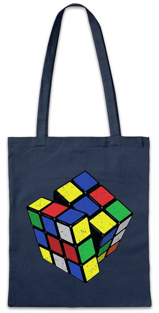 Urban Backwoods Beuteltasche Retro Cube Stofftasche Zauberwürfel 80s Magic Speed Cubing Cuber (1-tlg), Speedcube Algorithm Cube Würfel